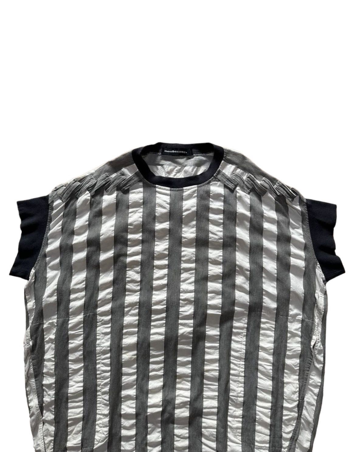 Issey Miyake × Japanese Brand × mercibeaucoup Mercibeaucoup Stripes Shirt Size US XXL / EU 58 / 5 - 5 Thumbnail