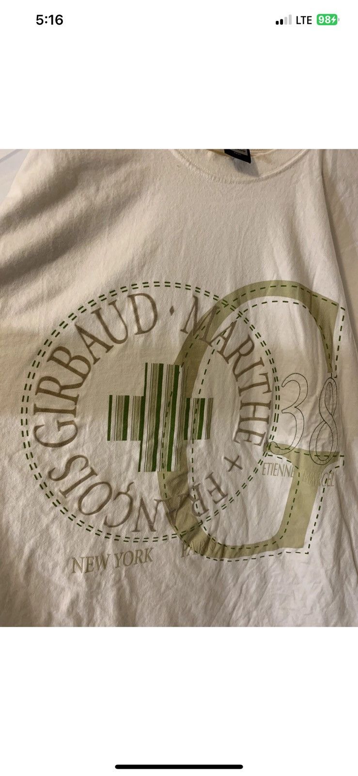Marithe + Francois Girbaud Marithe François Girbaud mens sz 3XL t shirt white green Size US XXL / EU 58 / 5 - 1 Thumbnail