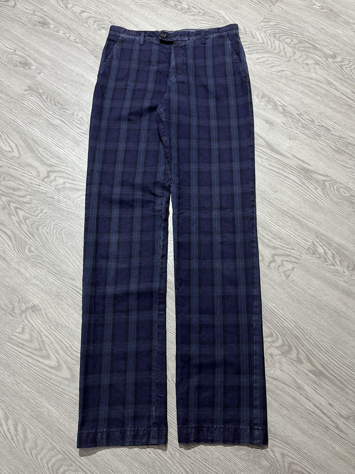 Etro 🇮🇹 Etro Made In Italy Casual Tartan Plaid Pants Luxury Size US 30 / EU 46 - 1 Thumbnail