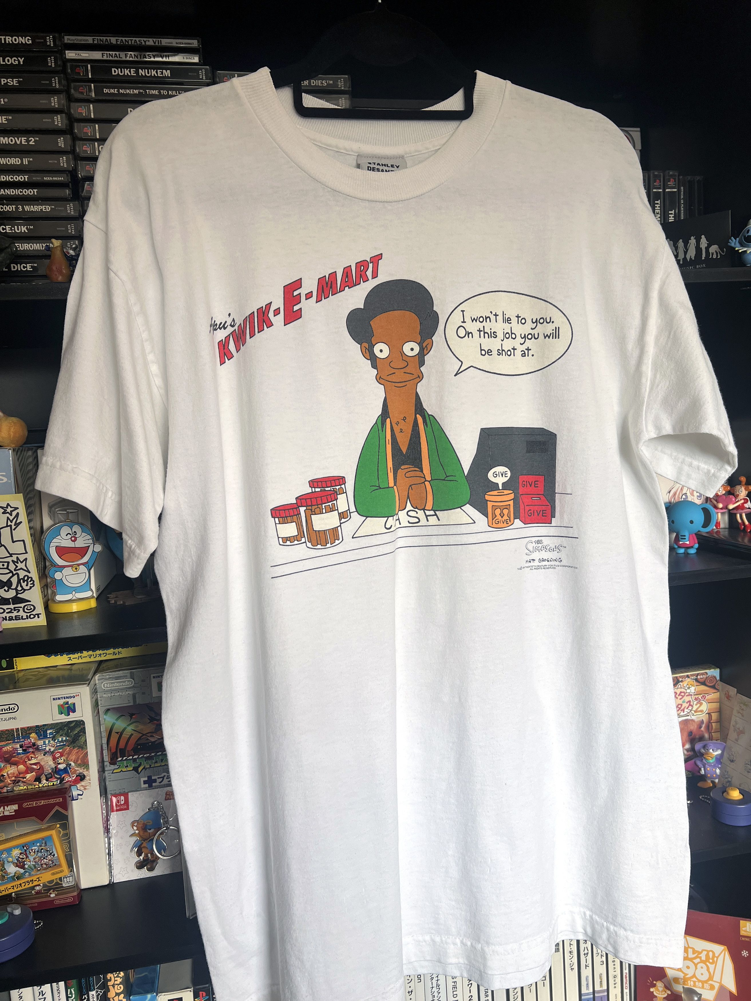 Vintage Stanley Desantis - Extremely Rare Simpsons 'Apu' T-Shirt Size US L / EU 52-54 / 3 - 1 Thumbnail