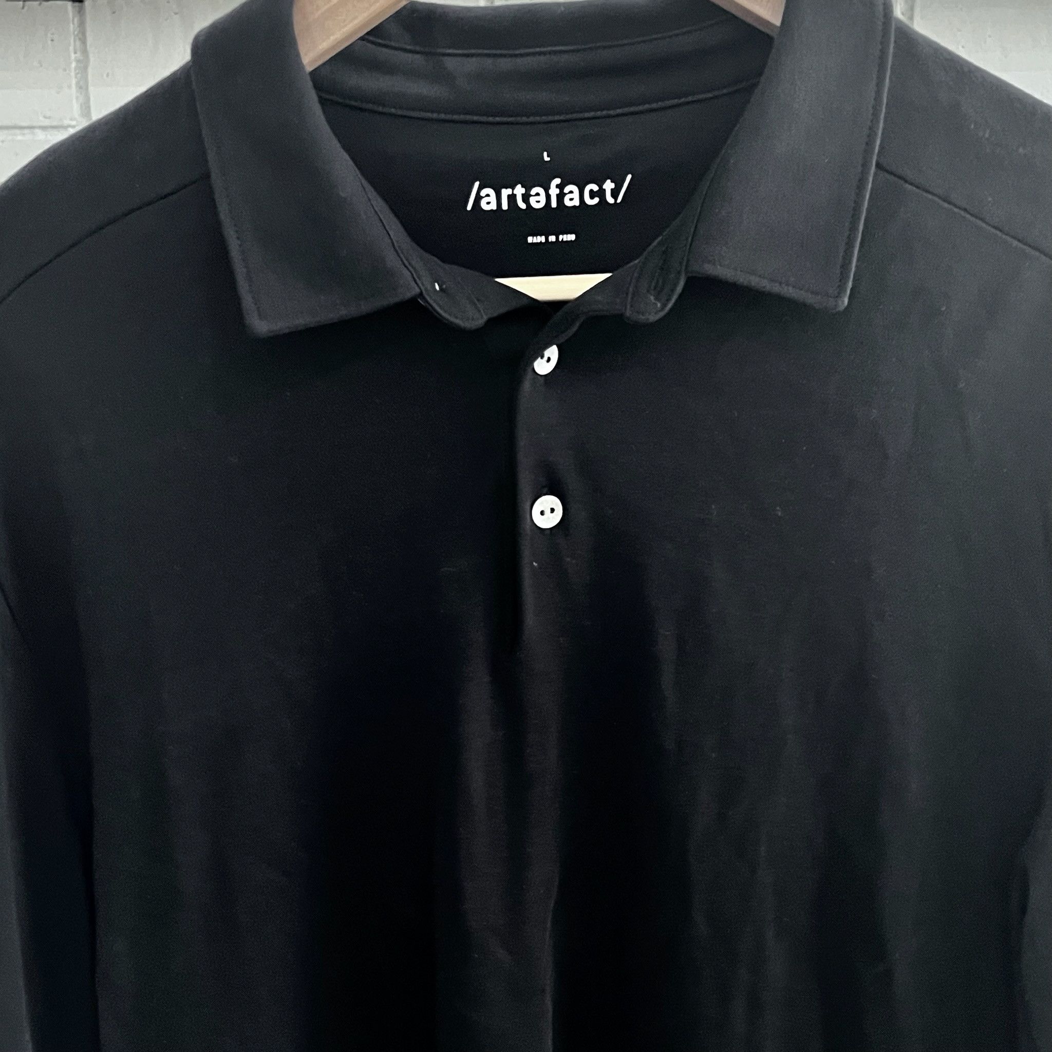 Artefact Artefact Very Soft & Comfortable Long Sleeve Polo Shirt Size US L / EU 52-54 / 3 - 3 Thumbnail