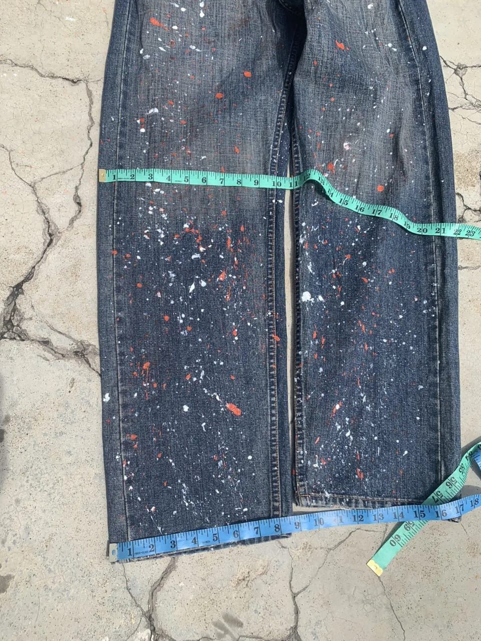 Levi's Vintage Levi’s 669 Baggy Wide Leg Custom Paint Splatter 🔥 Size US 31 - 5 Thumbnail