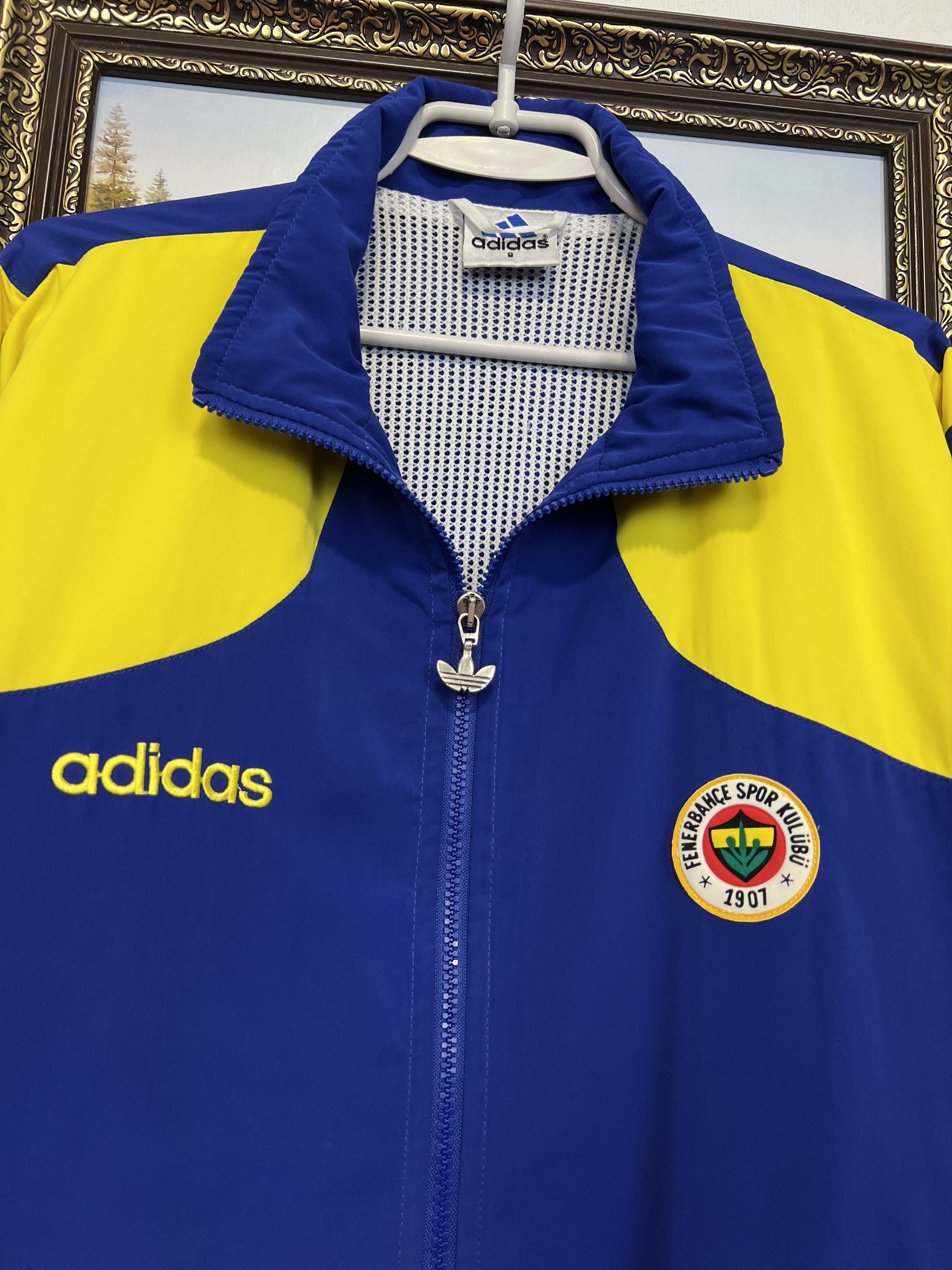 Adidas Vintage 90's Fenerbahce Football Jacket Soccer Track Top Size US XL / EU 56 / 4 - 3 Thumbnail