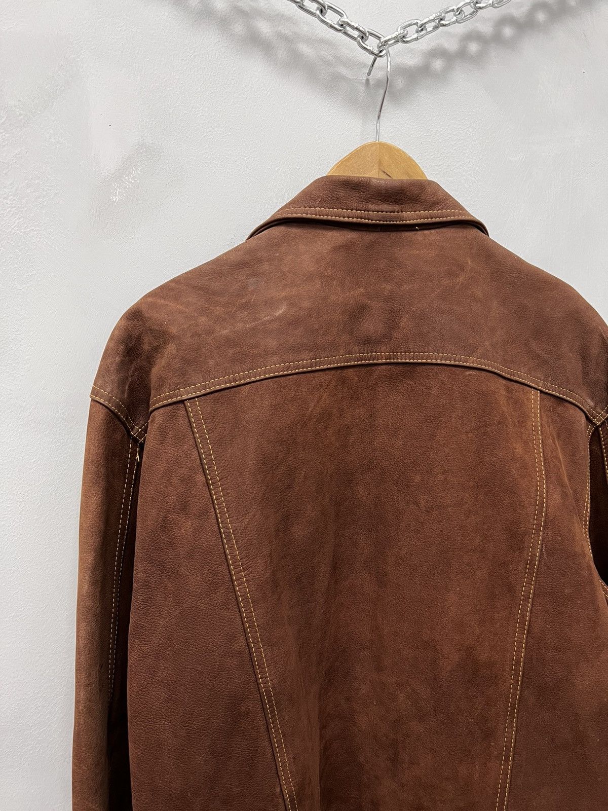 Vintage Cropped suede Real Leather Vintage Avantgarde Jacket Size US M / EU 48-50 / 2 - 10 Thumbnail