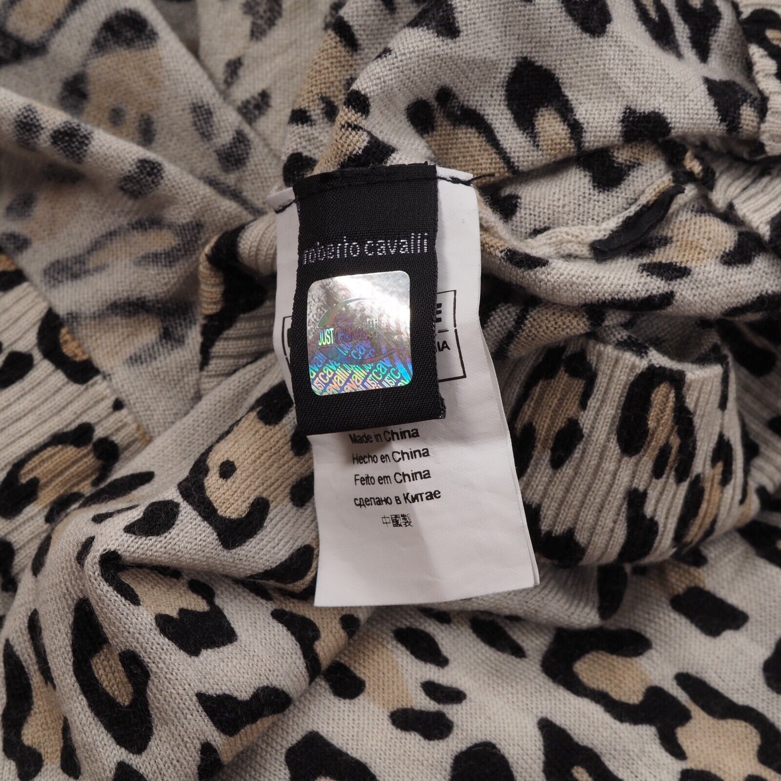 Roberto Cavalli Roberto Just Cavalli Animal Print Wool Long Sweater Cardigan Size M / US 6-8 / IT 42-44 - 6 Thumbnail
