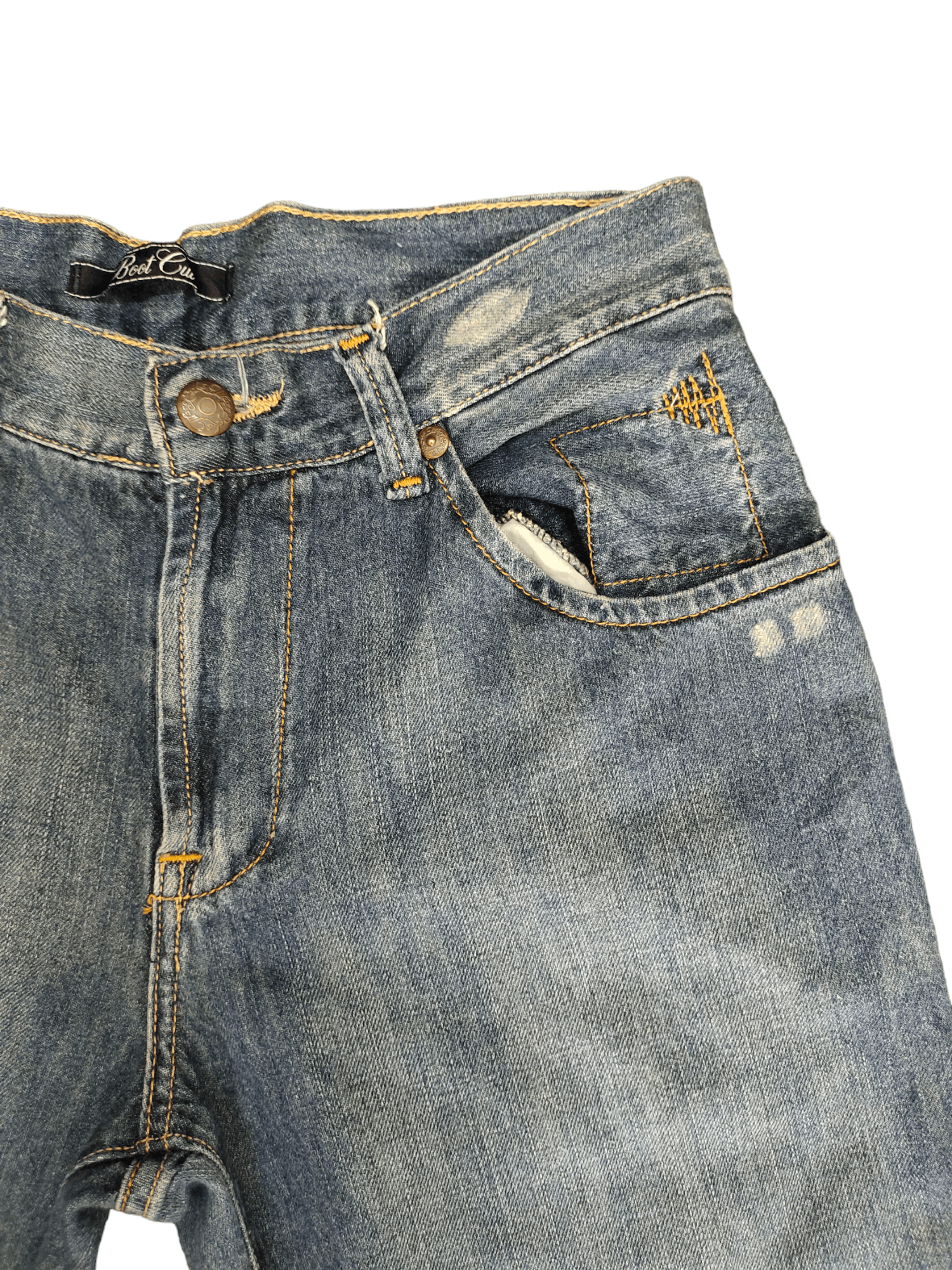 If Six Was Nine Flare Jeans Marc Ecko Cut & Sew Denim Boot Cut Streetwear Size US 30 / EU 46 - 5 Thumbnail