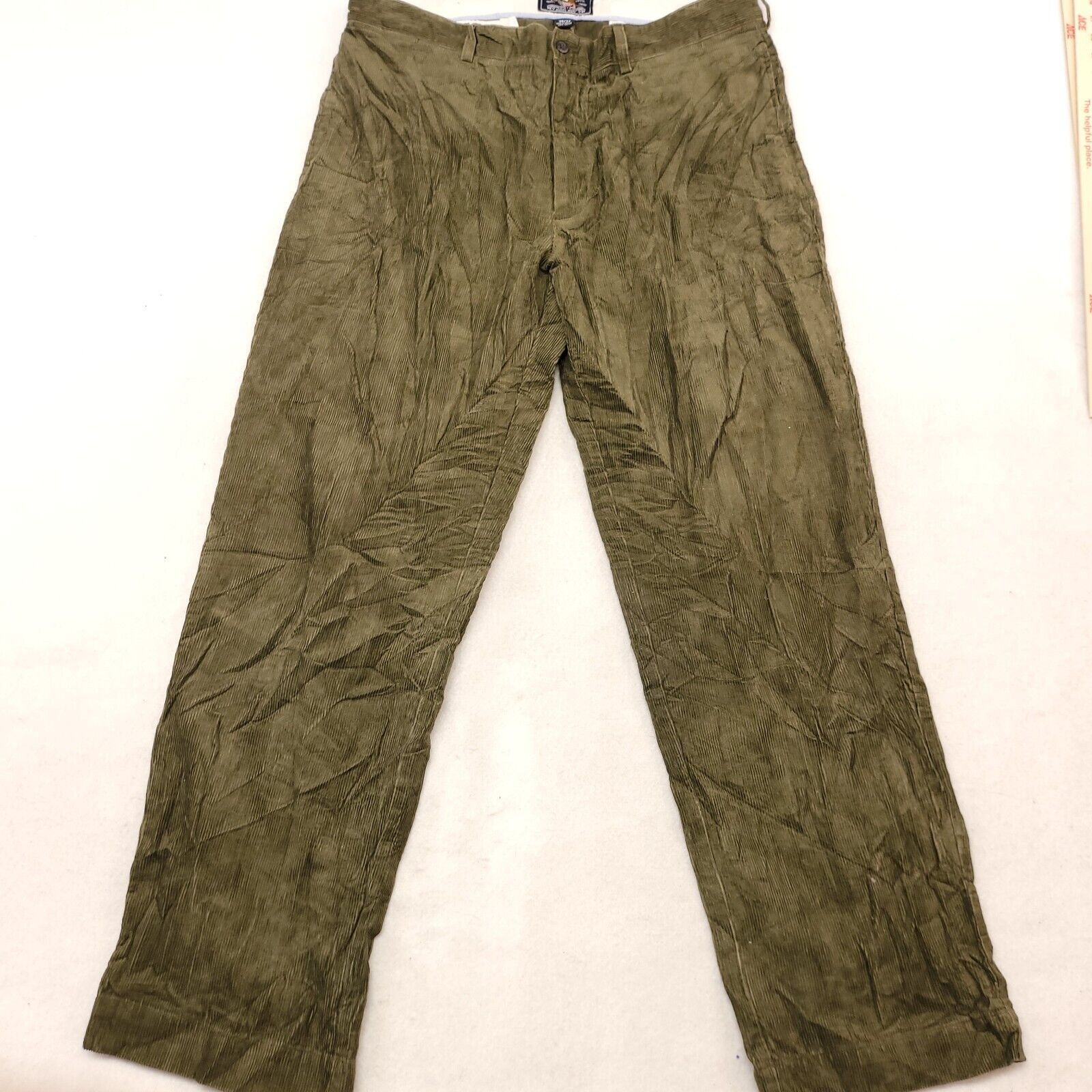 Other American Living Button Zip Chino Pants Mens Size 38x32 Green Size US 38 / EU 54 - 2 Thumbnail