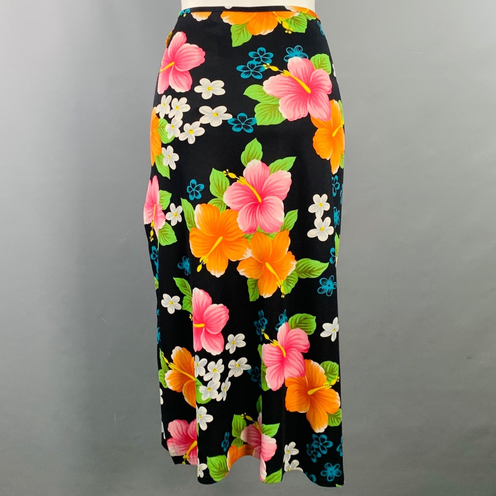 Dolce & Gabbana DOLCE & GABBANA Multi Floral Side Zipper Swim Coverup Skirt Size 31" - 2 Thumbnail