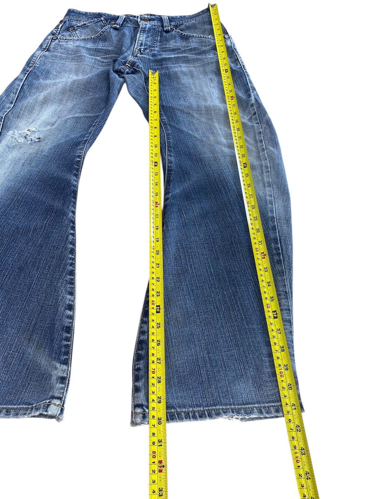 Edwin Edwin E-Function Faded Wash Style Twisted Leg Jeans Size US 32 / EU 48 - 8 Thumbnail