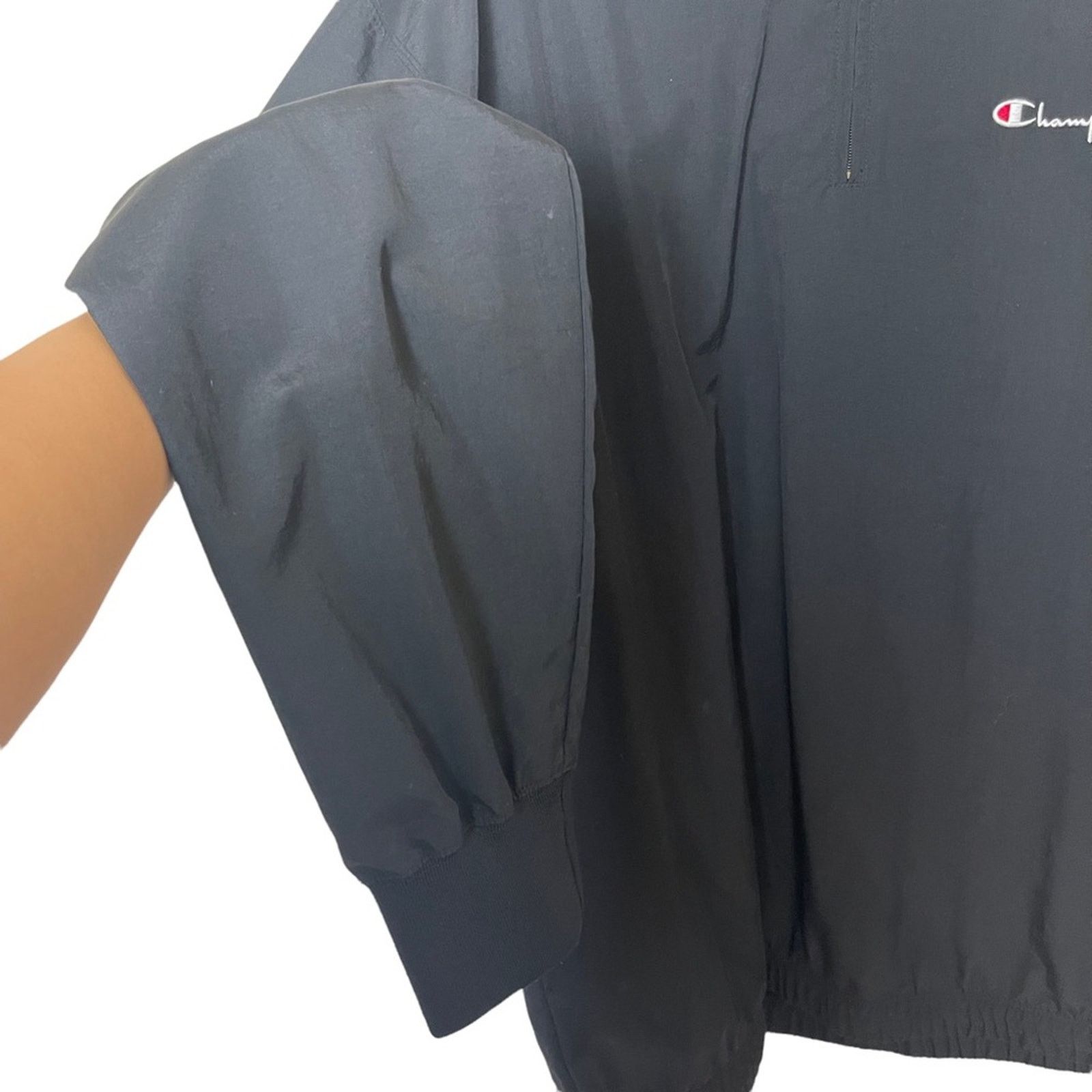 Champion Champion Windbreaker Half Zip Pullover Black Size XXL Size US XXL / EU 58 / 5 - 4 Thumbnail