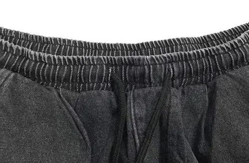 Japanese Brand 20AW Indigo Union Japan Black Denim Washed Jogger Pants Size US 30 / EU 46 - 2 Thumbnail
