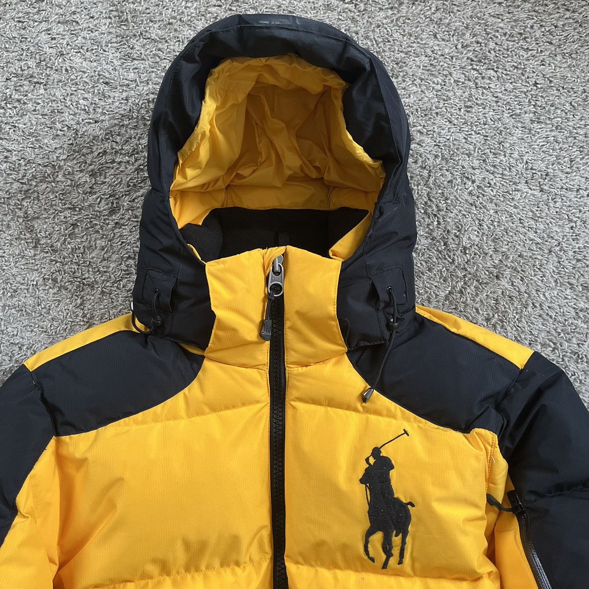 Polo Ralph Lauren 🔴Polo Ralph Lauren Puffer Jacket Size Medium Black Yellow Size US M / EU 48-50 / 2 - 2 Thumbnail