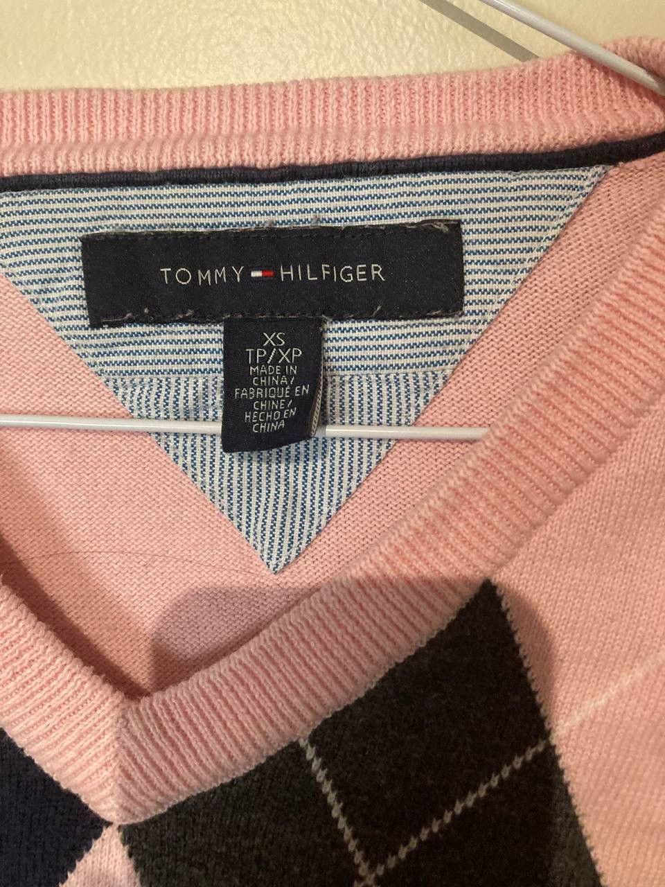 Tommy Hilfiger Argyle Sweater Size US XS / EU 42 / 0 - 2 Thumbnail
