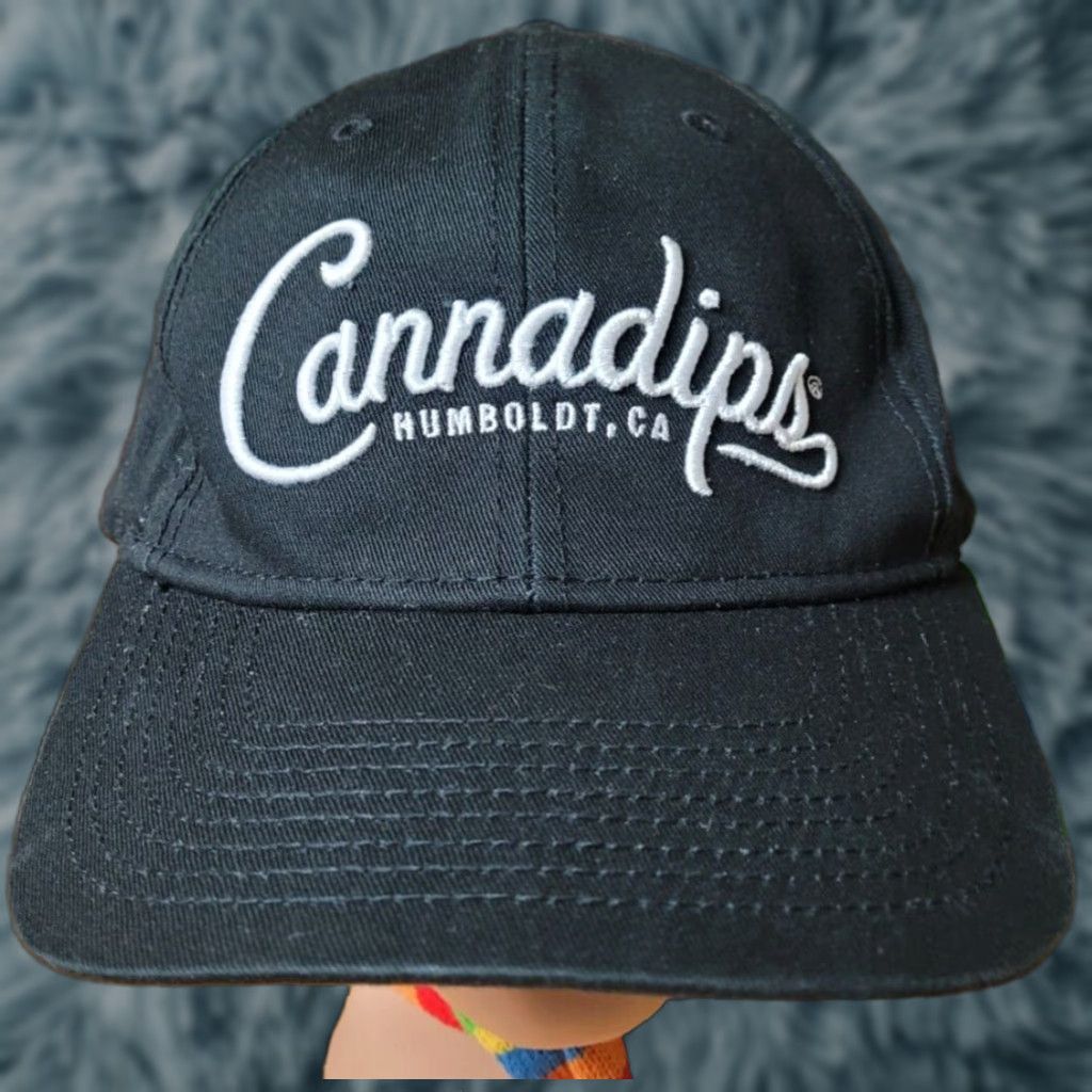 Vintage Cannadips Humboldt CA Adjustable Snapback Hat Cap CBD EBags Black Men Adjustable Cotton Solid Cannabis Style Snapback Mens Hat Size ONE SIZE - 1 Thumbnail