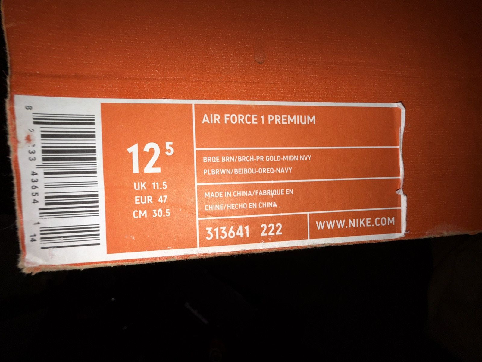 Nike Nike Air Force 1 Premium “Rens” Harlem Renaissance EXC w Box Size US 12.5 / EU 45-46 - 7 Thumbnail