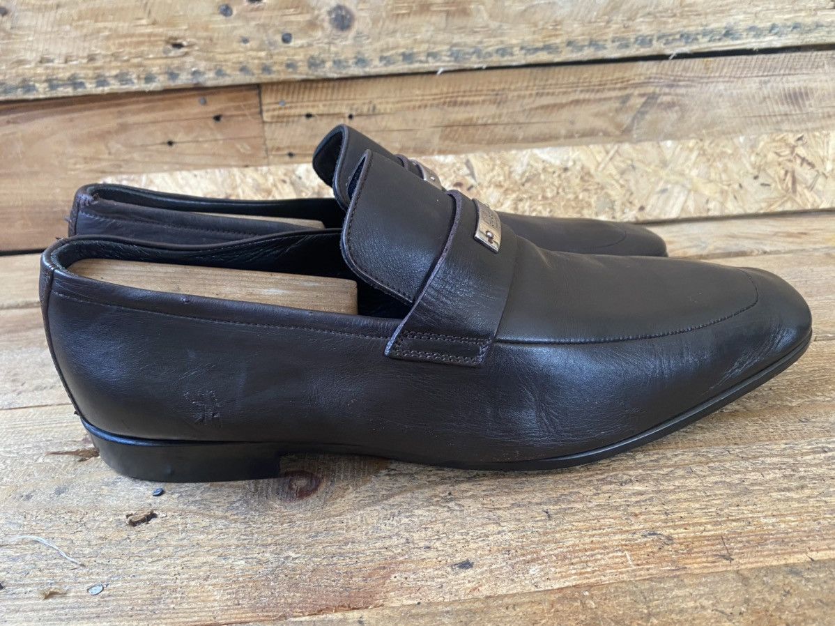 Gucci Gucci gg metalic logo brown penny loafers uk 8.5 Size US 9.5 / EU 42-43 - 8 Thumbnail