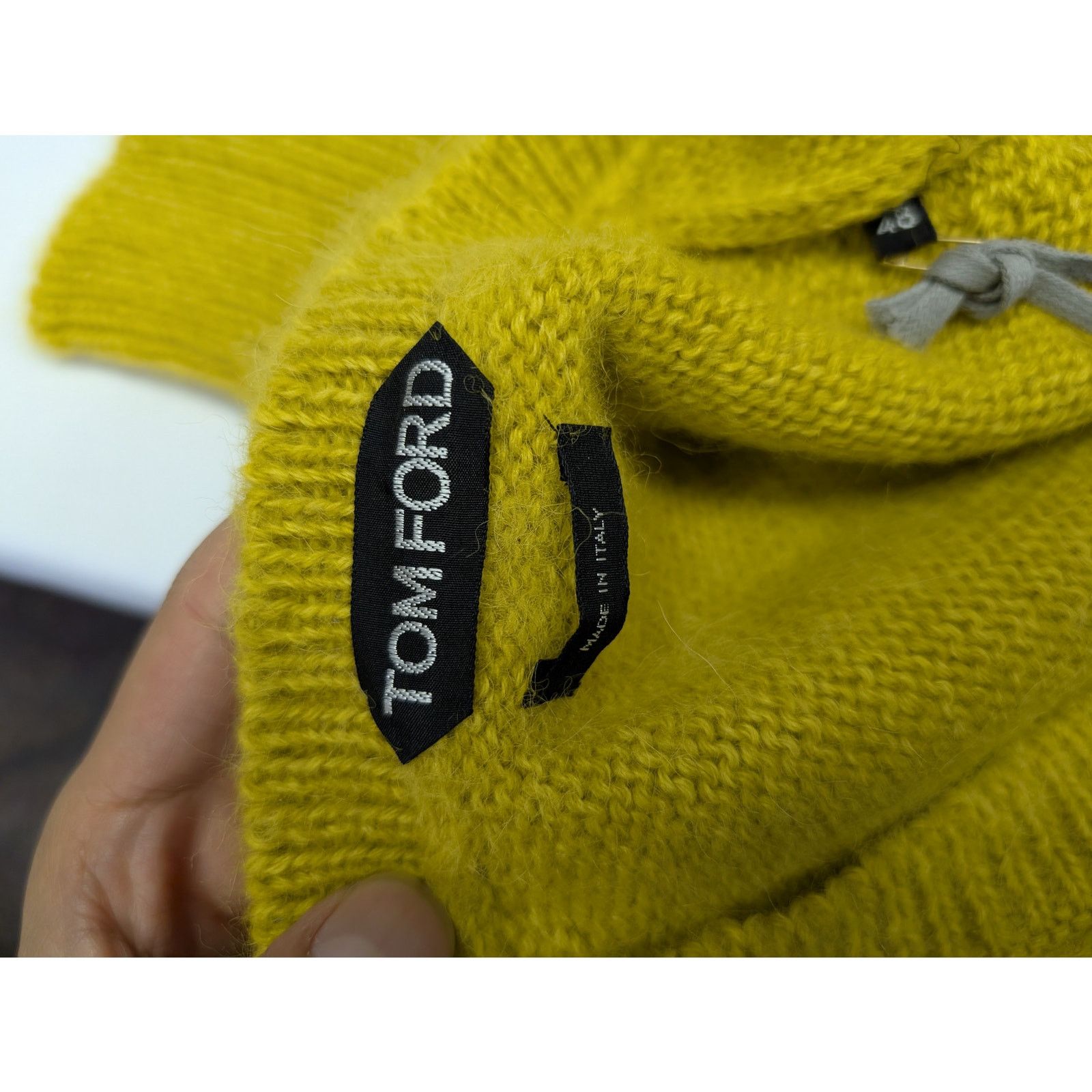 Tom Ford o1rshd1 V-Neck Sweatshirt Sweater in Yellow Size US M / EU 48-50 / 2 - 15 Thumbnail