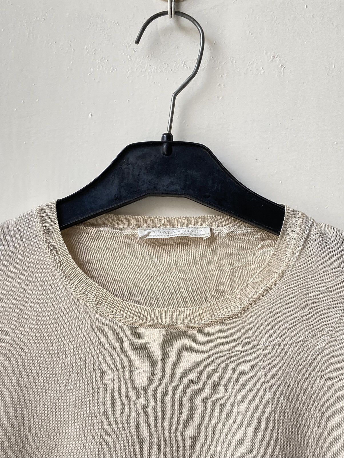 Prada PRADA Milano Cream T-shirt Size XS / US 0-2 / IT 36-38 - 10 Thumbnail