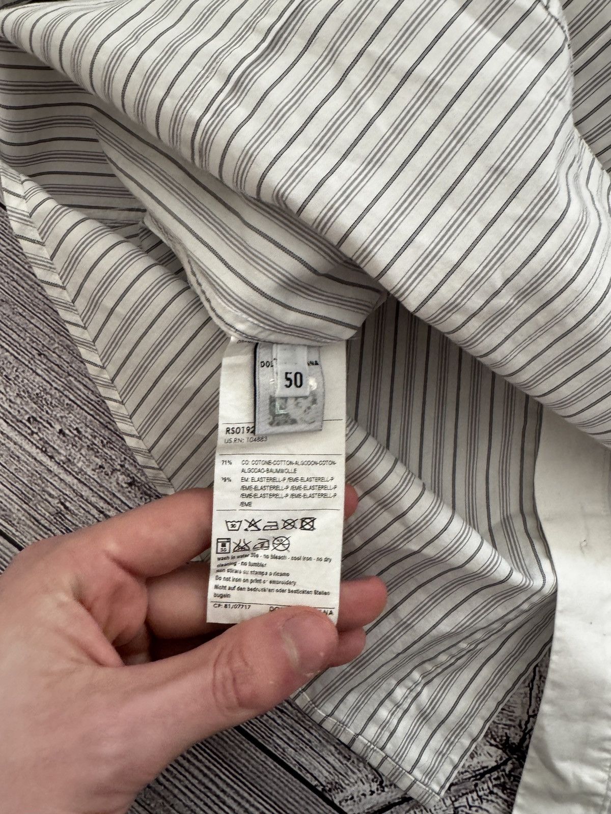 Dolce & Gabbana Dolce & Gabbana D&G Striped Button Up Shirt Size 50 Size US L / EU 52-54 / 3 - 5 Thumbnail