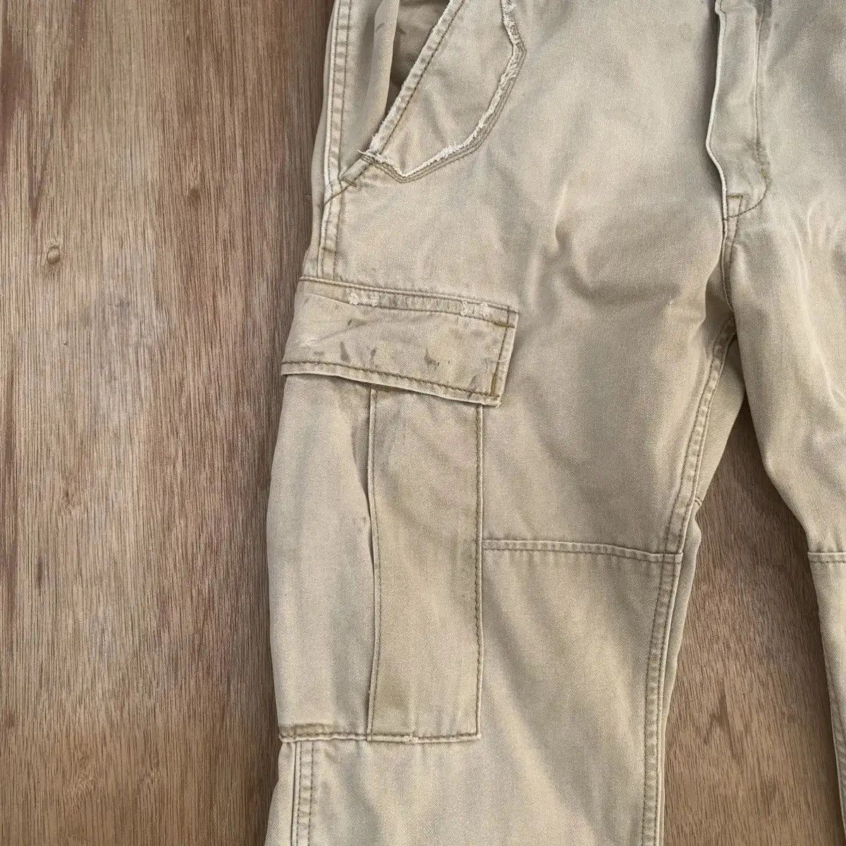 Vintage RUSTY DIRTY ‼️ VINTAGE BIG JOHN TROUSERS FADED COMBAT CARGO Size US 34 / EU 50 - 6 Thumbnail