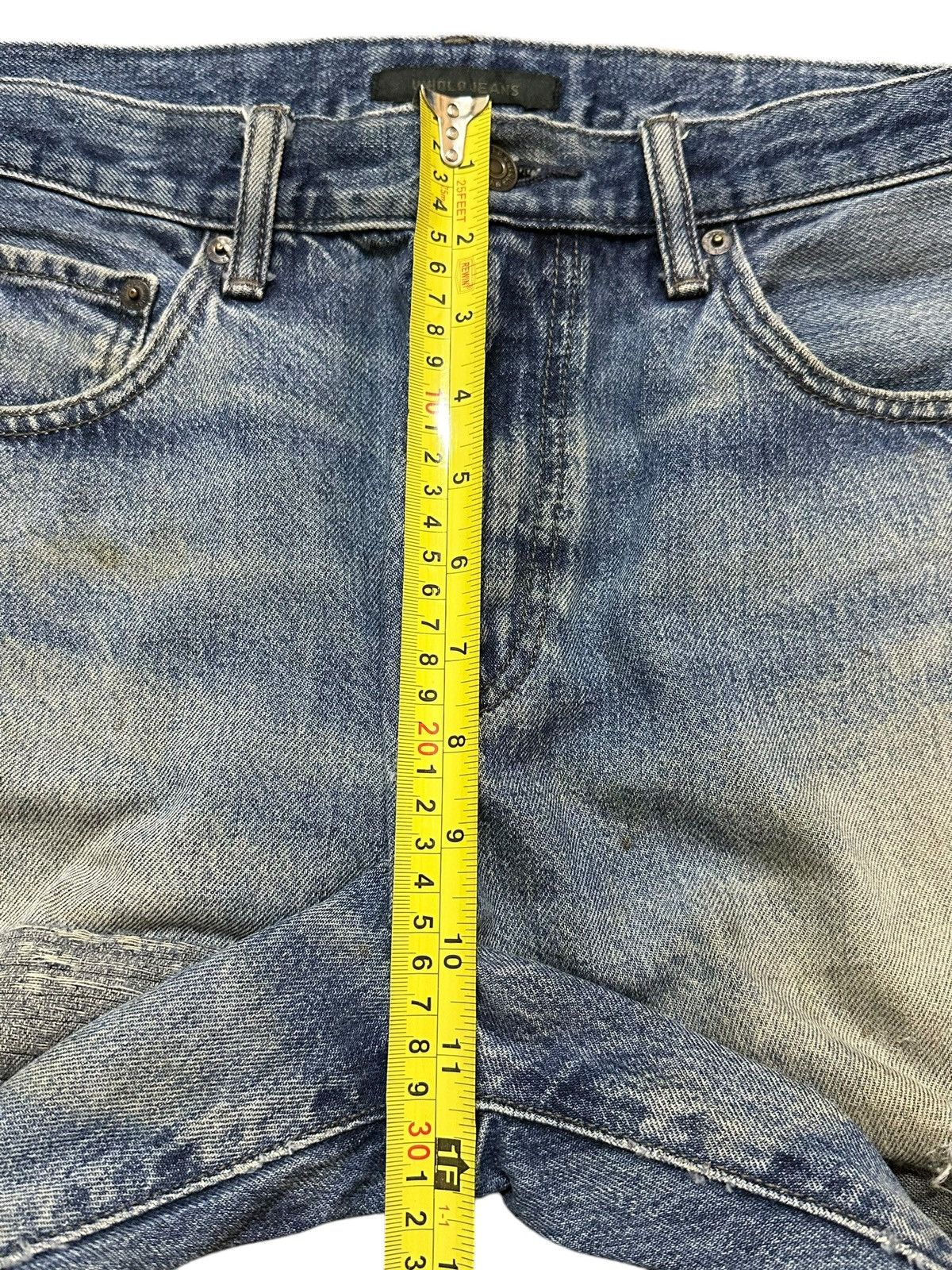 Japanese Brand Vintage Japanese Brand Blue Wash Style Patches Jeans Size US 31 - 14 Thumbnail
