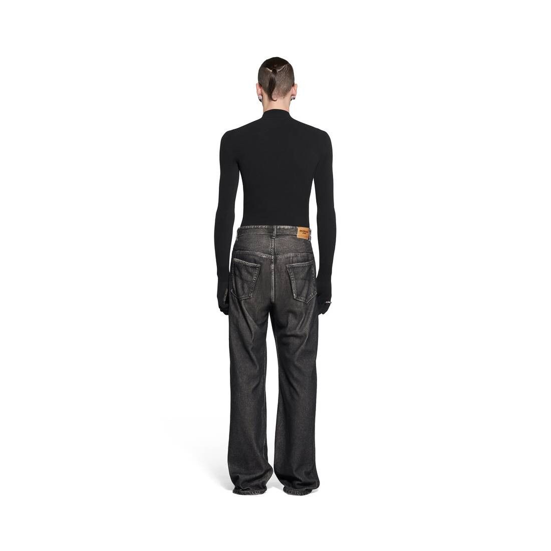 Balenciaga o1srvl11e0825 Denim Trompe L'Œil Pants in Black Size US 30 / EU 46 - 5 Thumbnail