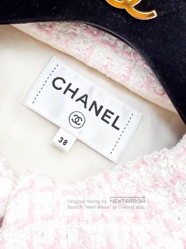 Chanel Chanel Pink and white mixed-color dress jacket Size XS / US 0-2 / IT 36-38 - 6 Thumbnail