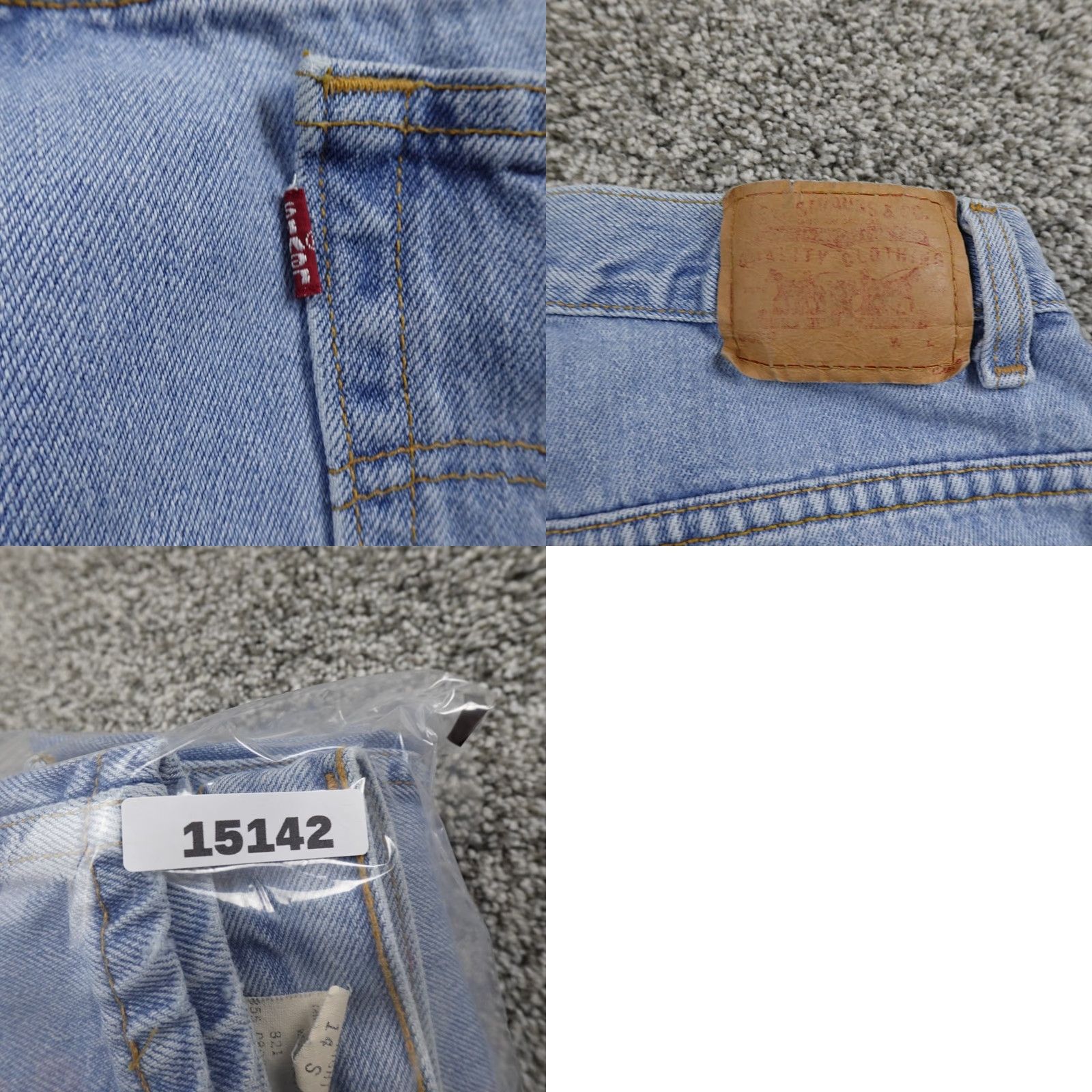 Levi's VINTAGE Levi's Jeans Womens 14 Dark Blue Denim 505 Straight Lower Rise Y2K 00s Mens Womens Girls Boys Size 36" / US 14 / IT 50 - 9 Thumbnail