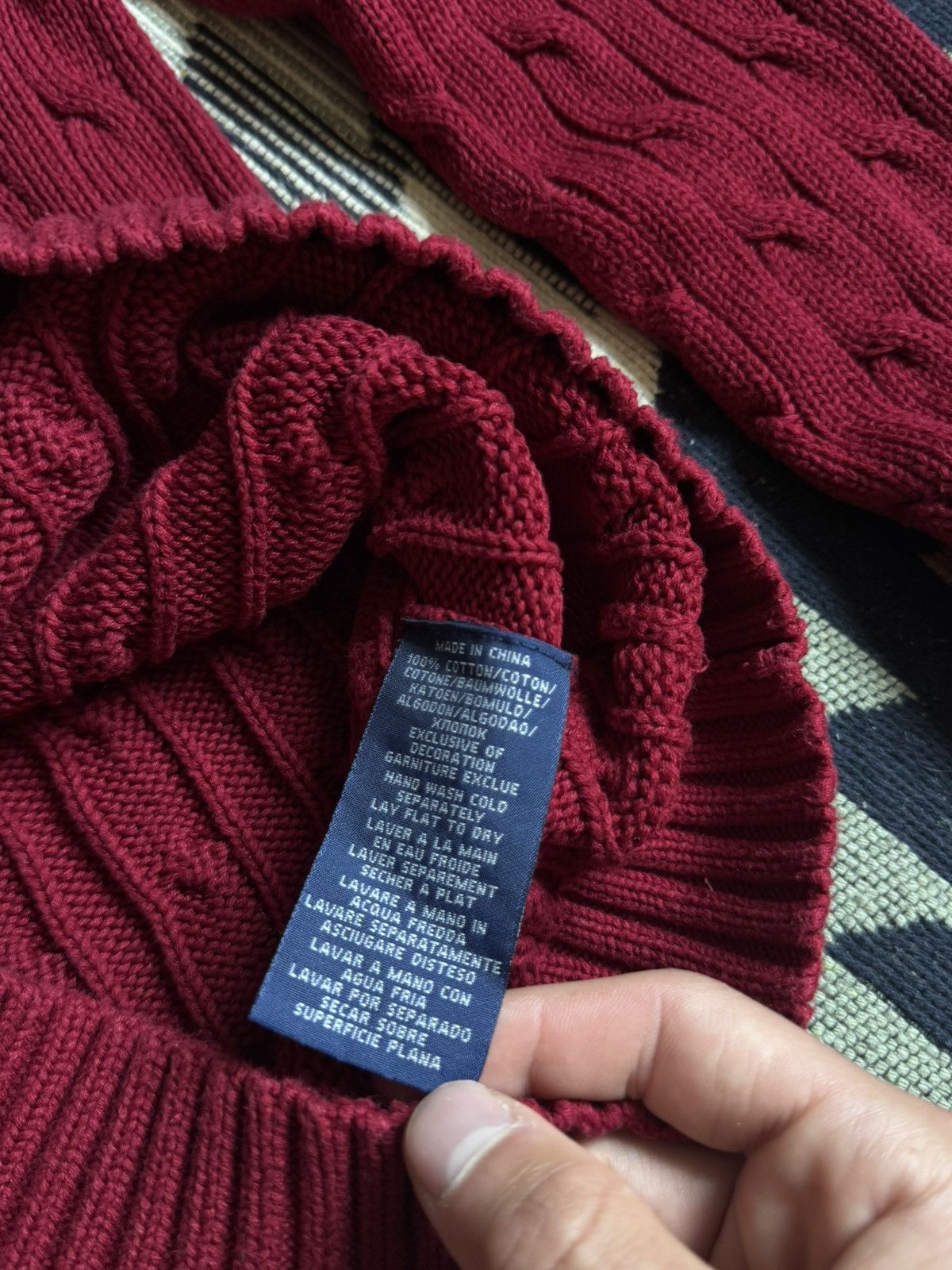 Polo Ralph Lauren Vintage Polo Ralph Lauren Cable Knitted Sweater Size S / US 4 / IT 40 - 8 Thumbnail