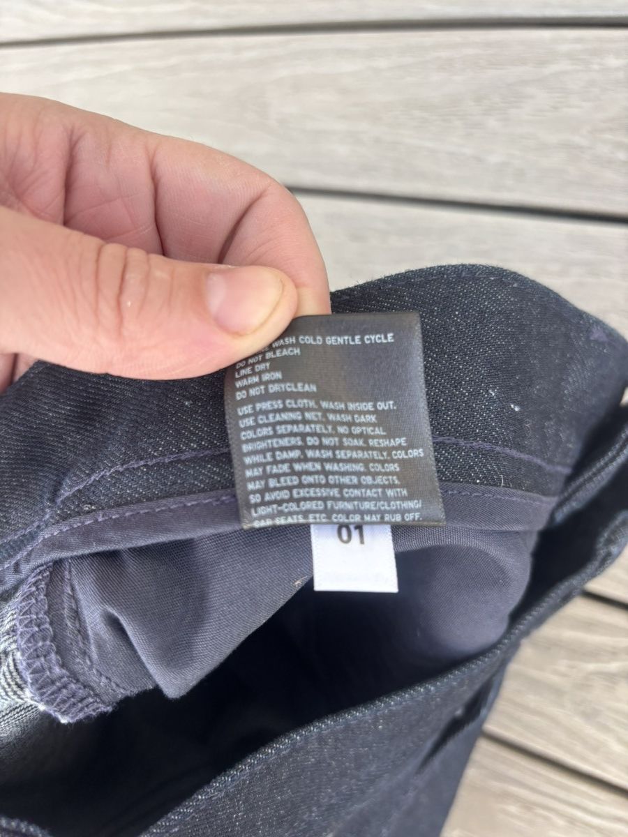 Helmut Lang Helmut Lang Dark Indigo Minimal Denim Jeans Size 31 Size US 31 - 4 Thumbnail