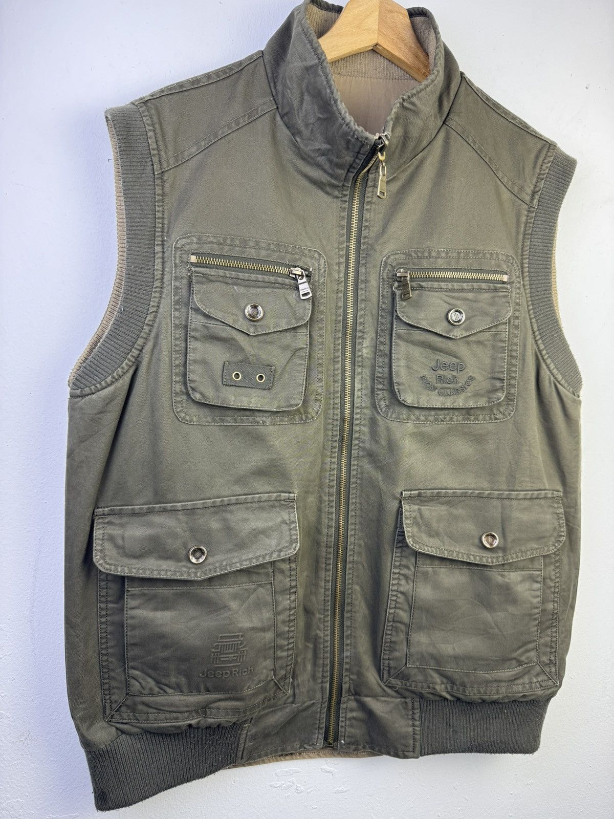 Jeep Jeep Rich men's multipocket outdoor vest jacket Reversable Size US M / EU 48-50 / 2 - 2 Thumbnail