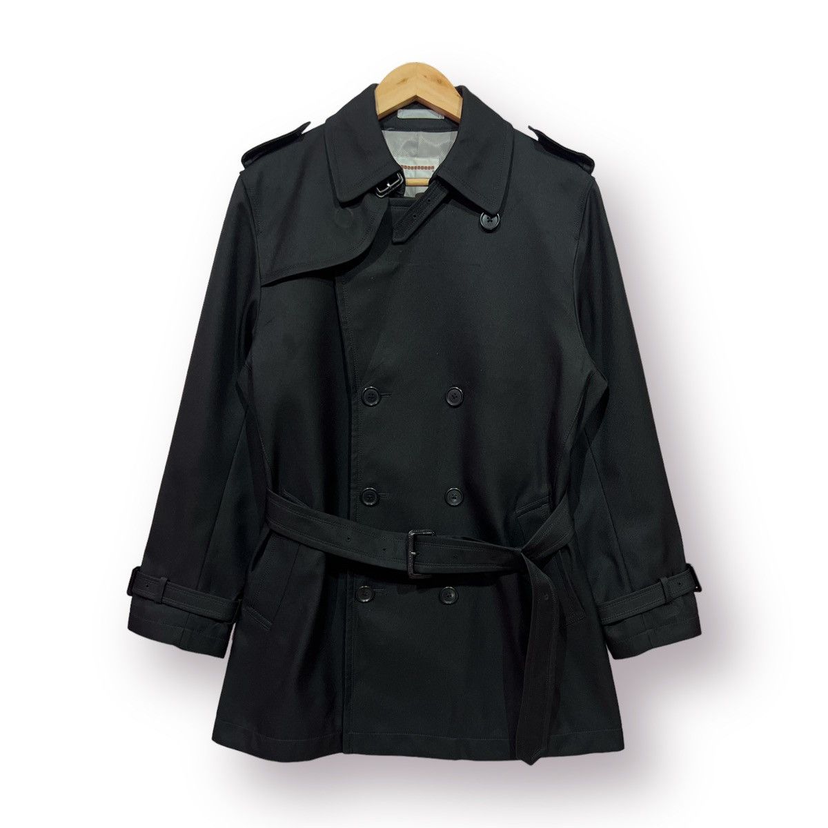 Japanese Brand × Other 🔥 DOUBLE BREASTED JAPANESE THEMESPOINT TRENCH COAT - M Size US S / EU 44-46 / 1 - 1 Thumbnail