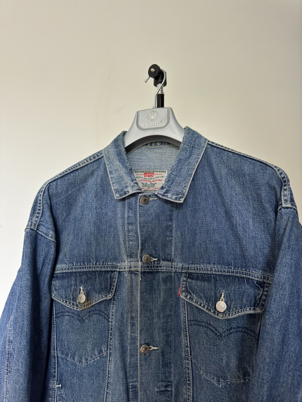 Levi's Vintage 1970 LEVIS Light Denim Jean Jacket Size US XL / EU 56 / 4 - 7 Thumbnail