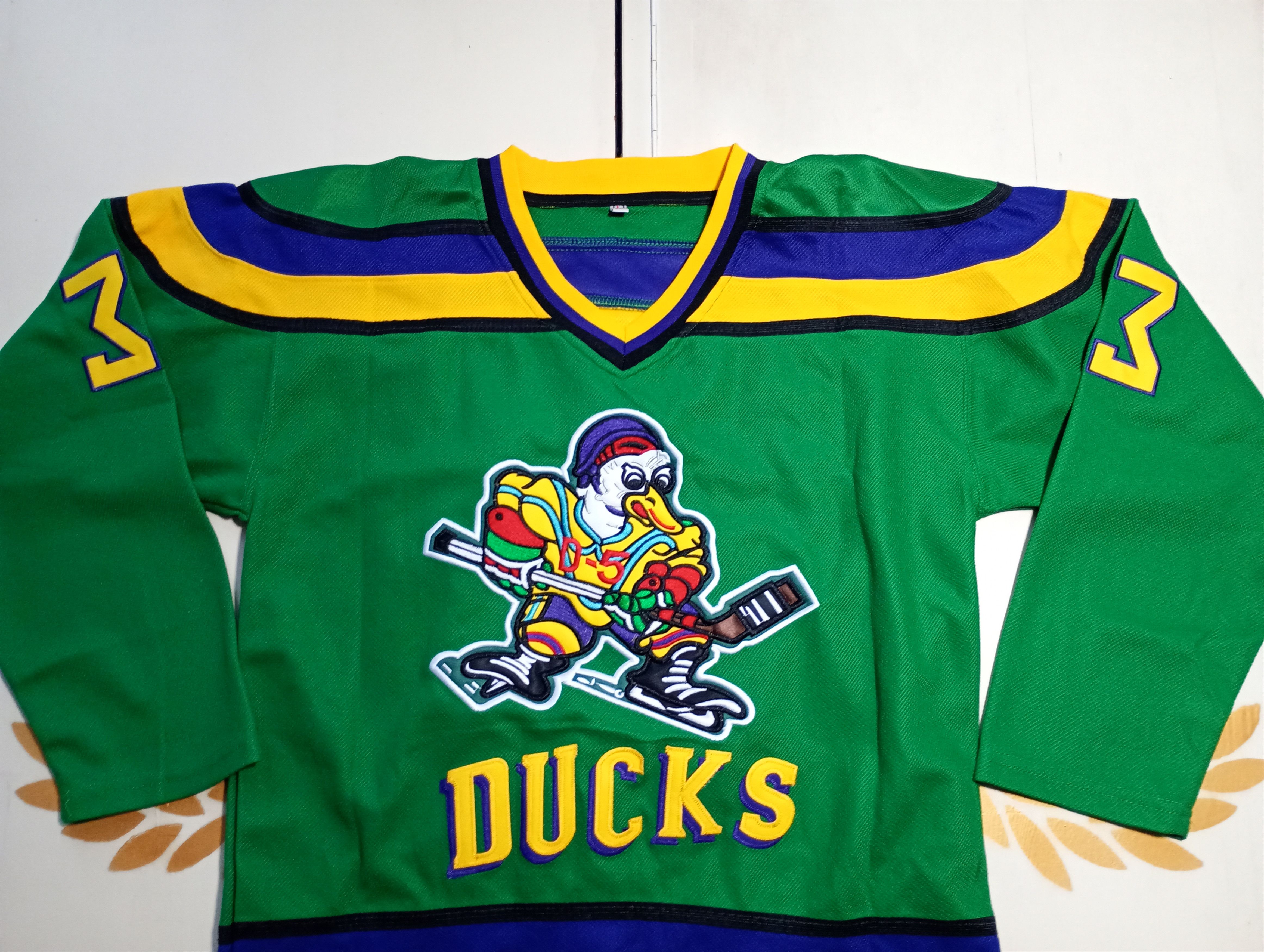 Vintage Ducks Hockey Jersey #33 Goldberg Vintage 90's Size US L / EU 52-54 / 3 - 4 Thumbnail
