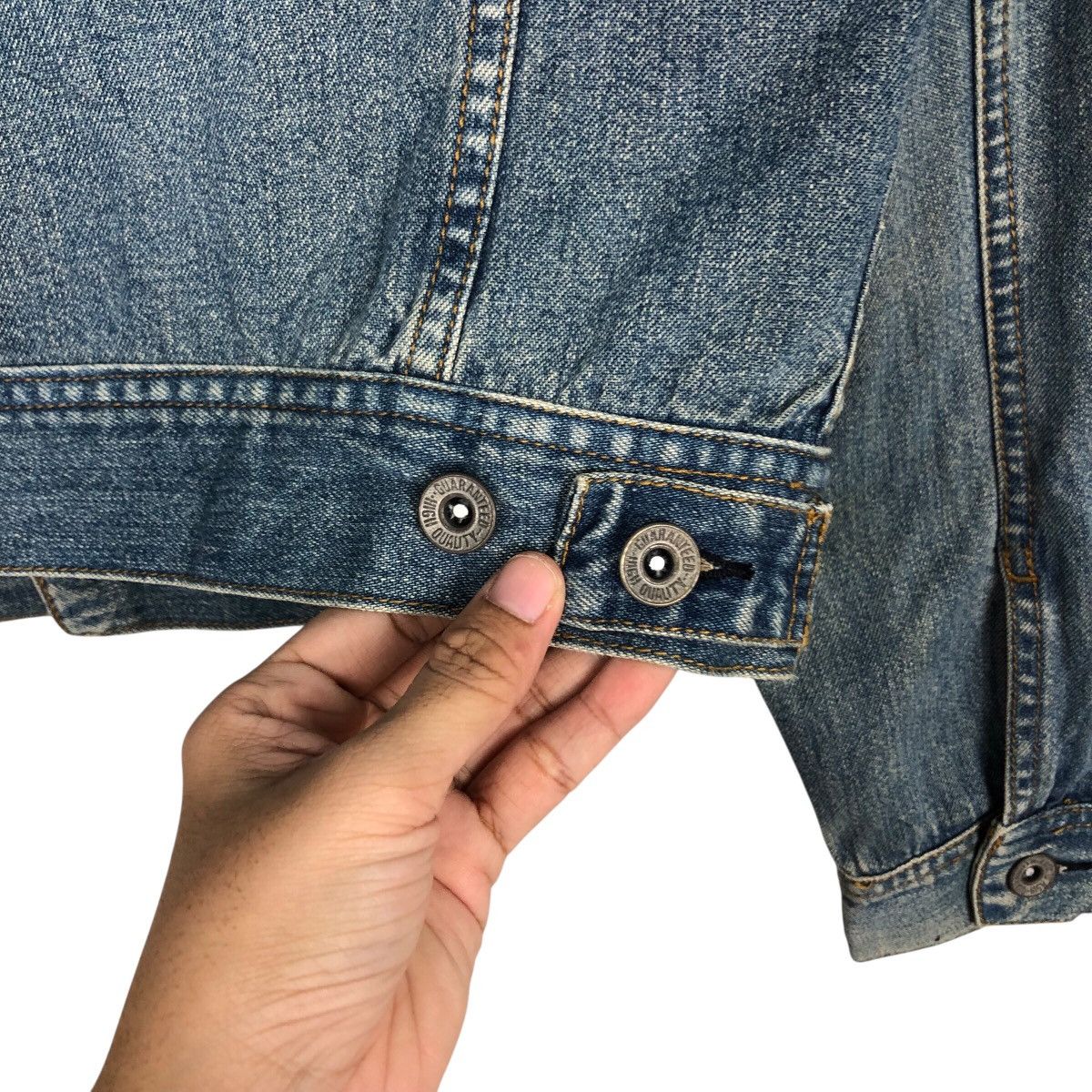 Japanese Brand 📌Cropped Biker Trucker Denim Jacket Vale Hysteric Glamour Size US L / EU 52-54 / 3 - 13 Thumbnail