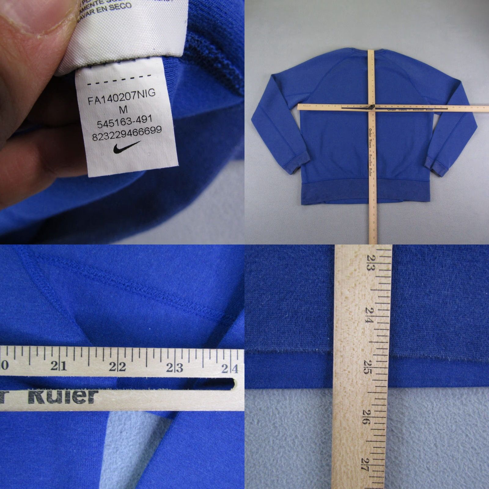 Nike Nike Sweatshirt Mens Medium Blue Tech Fleece Crewneck Pullover Sweatshirt Size US M / EU 48-50 / 2 - 8 Thumbnail