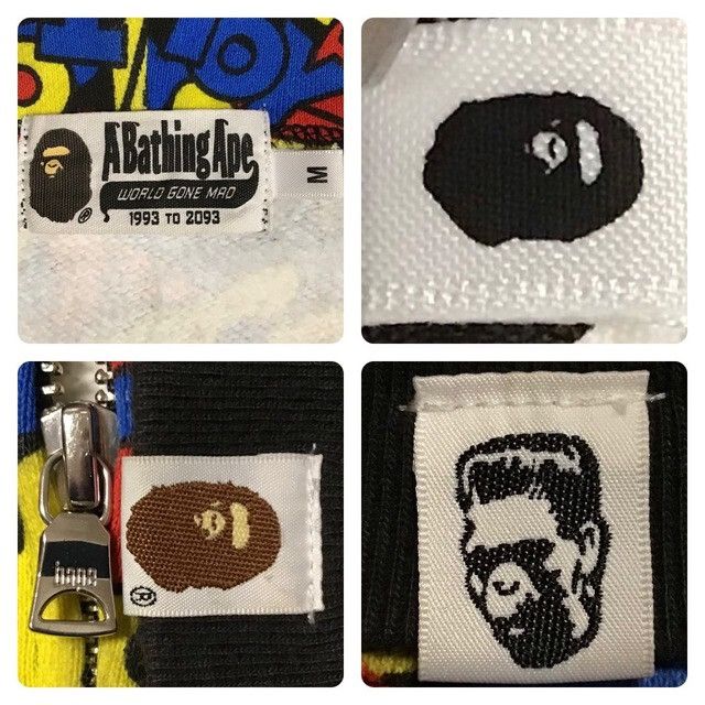 Bape × Medicom Toy BAPE × medicom toy BE@R Shark Full Zip Hoodie APE Size US M / EU 48-50 / 2 - 8 Thumbnail