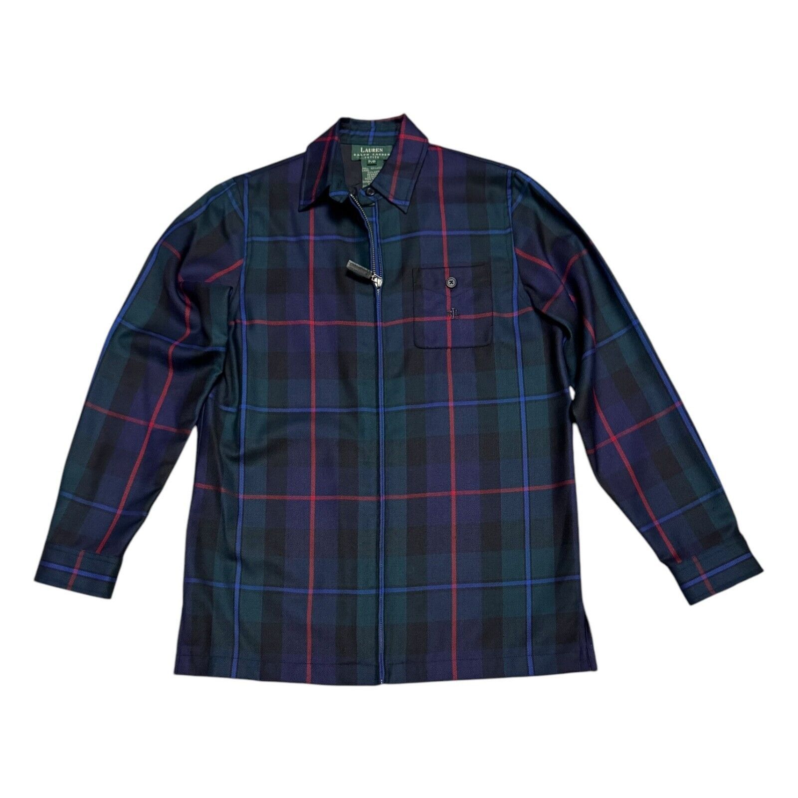 Lauren Ralph Lauren LAUREN RALPH LAUREN Plaid WOOL Lightweight Casual Jacket Size S / US 4 / IT 40 - 1 Thumbnail