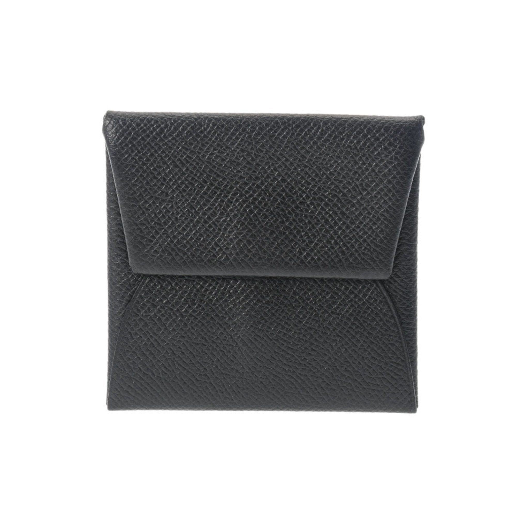 image of Hermes Bastia Black - D Stamp [Around 2019] Women's Epsom Coin Case