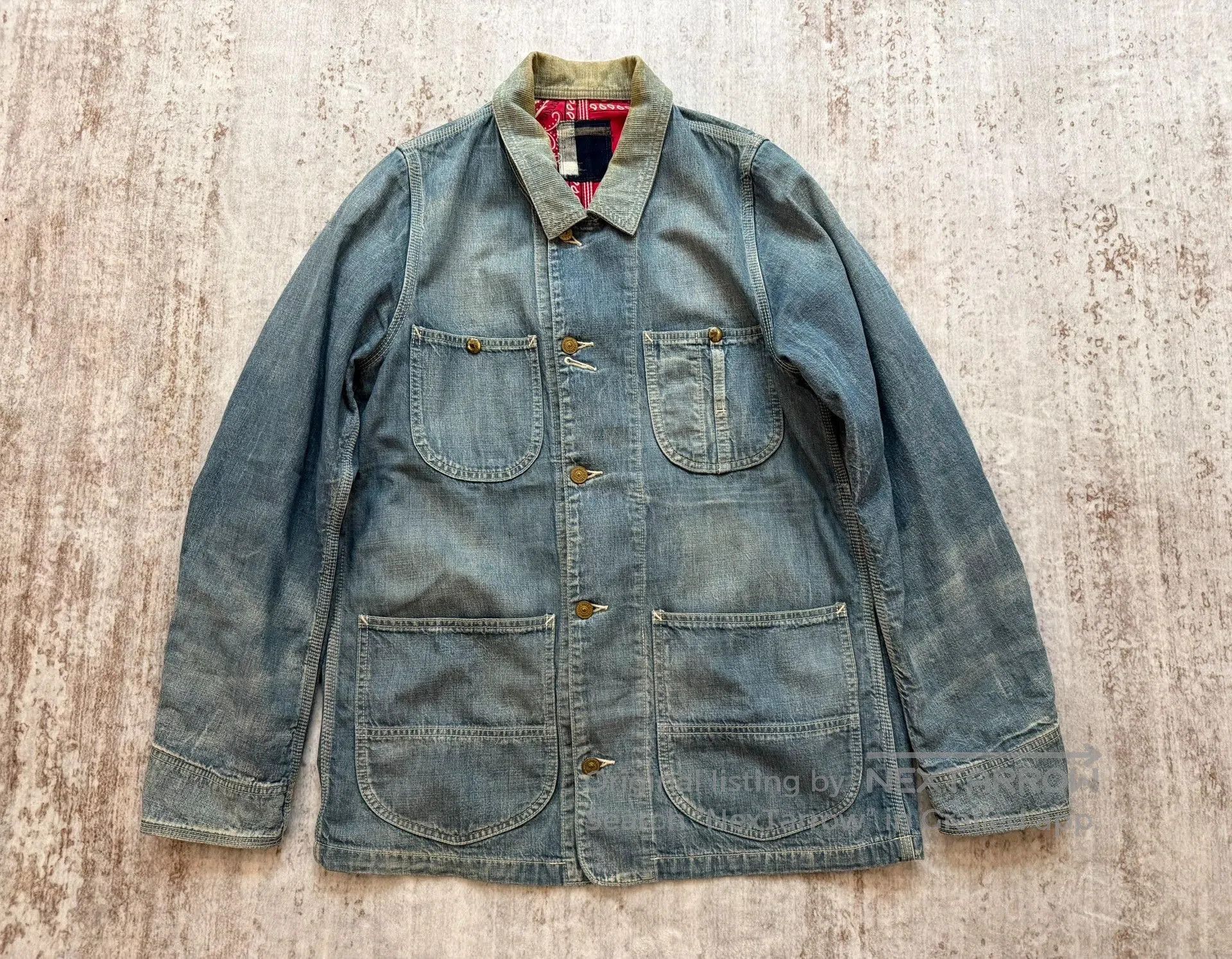 Visvim 14AW ICT SS Coverall Denim Jacket.
