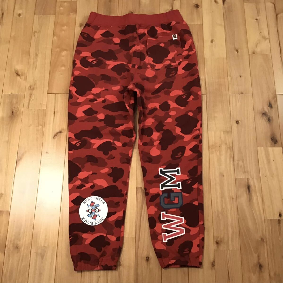 Bape BAPE Red camo shark sweat pants a bathing ape ★size M Size US 32 / EU 48 - 3 Thumbnail