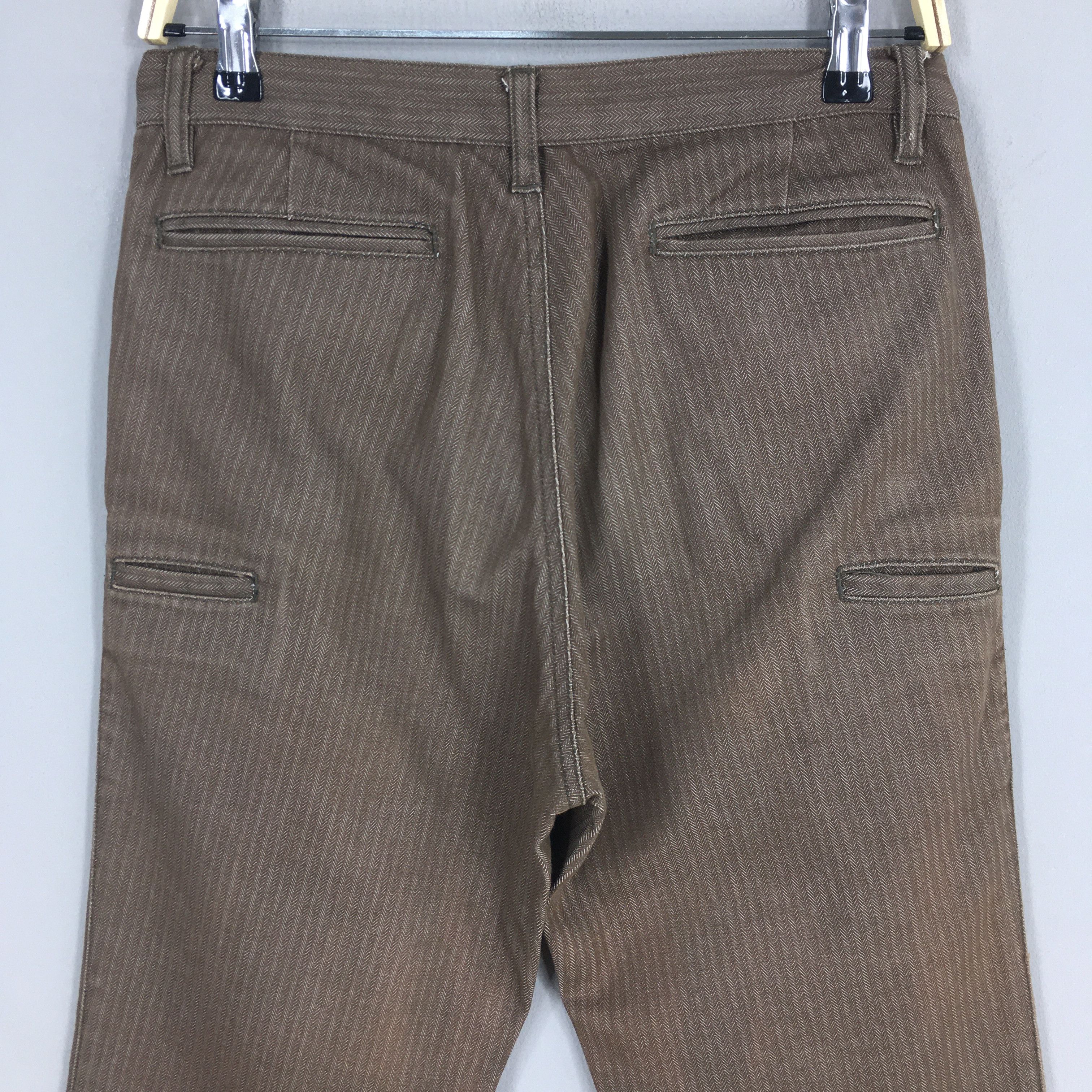 JUN MEN Size 29x30 Junmen Japan Herringbone Brown Pants Size US 29 - 10 Thumbnail