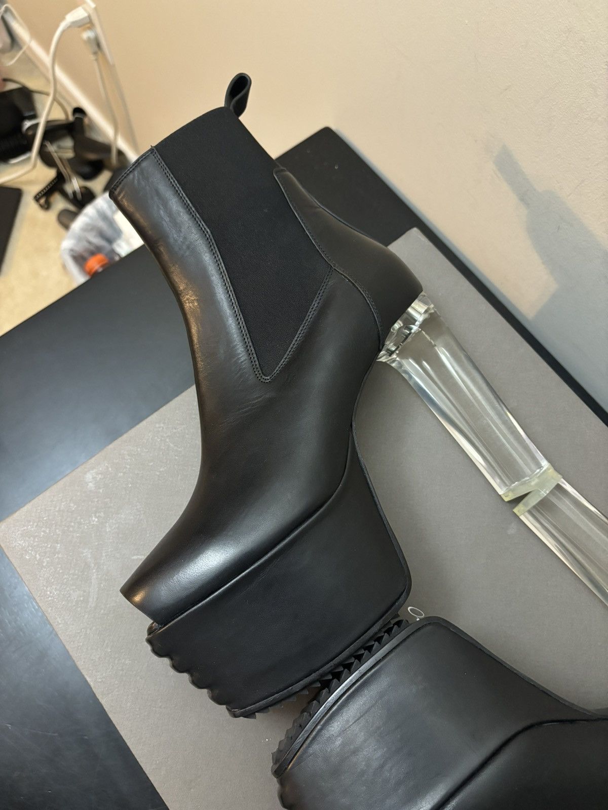 Rick Owens Rick Owens Open Toe Minimal Grill Kiss Boots Black Size US 6 / EU 39 - 5 Thumbnail