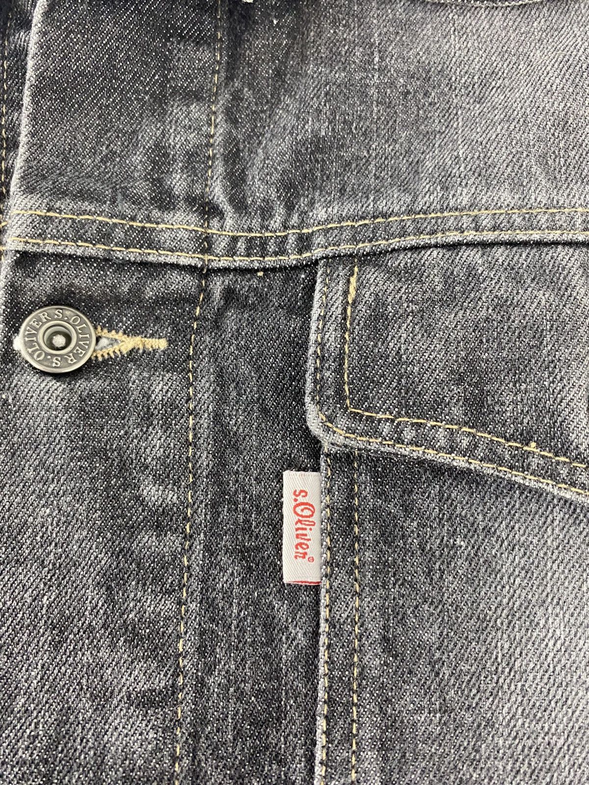s.Oliver Hype S.Oliver Black Denim Jeans Trucker Jacket Size US XL / EU 56 / 4 - 5 Thumbnail