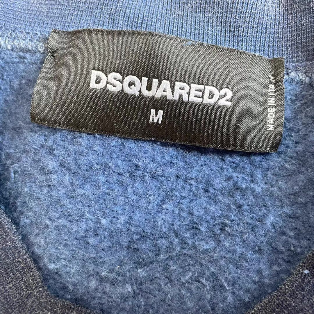 Dsquared2 Dsquared2 dark blue heavy washed sweatshirt Q4 Size US M / EU 48-50 / 2 - 2 Thumbnail