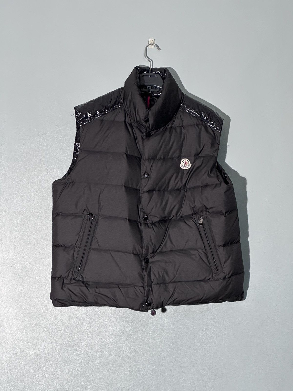 image of Moncler Puffer Gilet Vest in Black, Men's (Size XL)