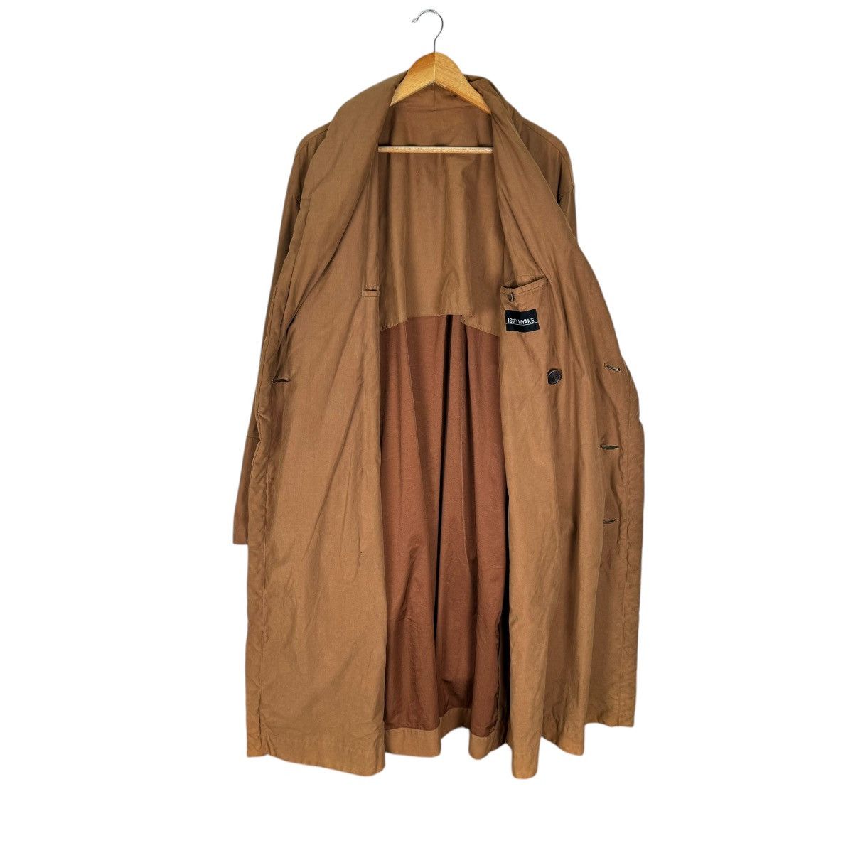 Issey Miyake 🌟90s ISSEY MIYAKE DOUBLE BREASTED OVERCOAT JACKET Size M / US 6-8 / IT 42-44 - 8 Thumbnail
