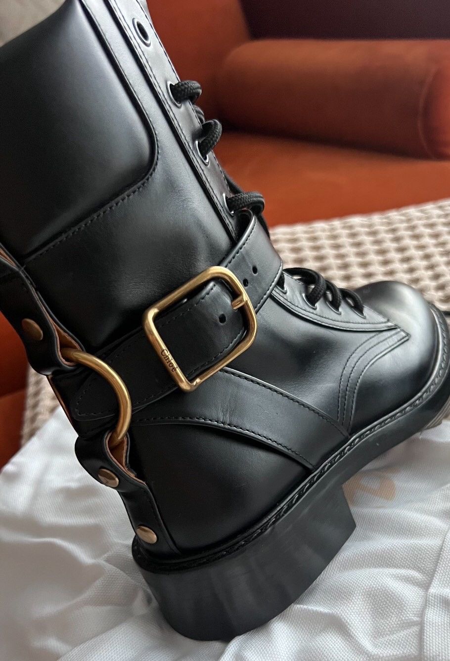 Chloe ⛧°. ⋆༺ Avant Garde Boots ༻⋆. °⛧ Size US 5 / IT 35 - 5 Thumbnail