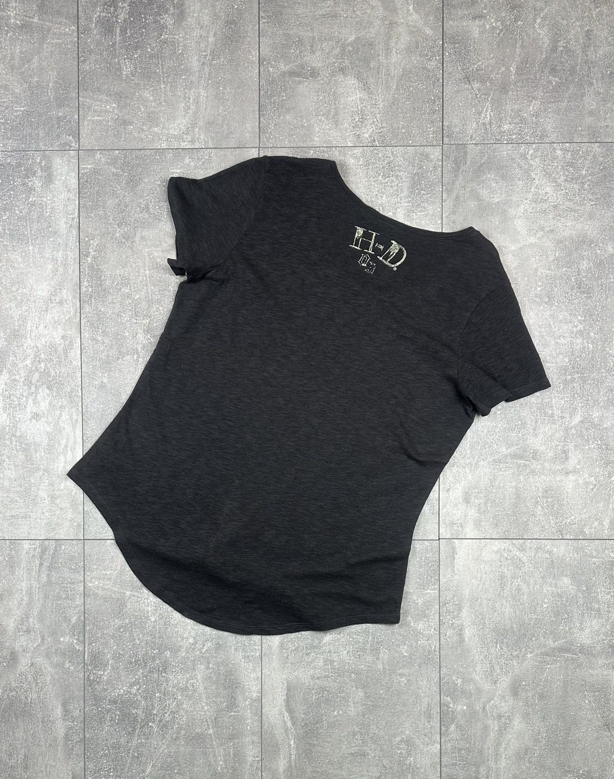 Harley Davidson Womens Harley Davidson Overprint Logo T-Shirt Size L / US 10 / IT 46 - 6 Thumbnail