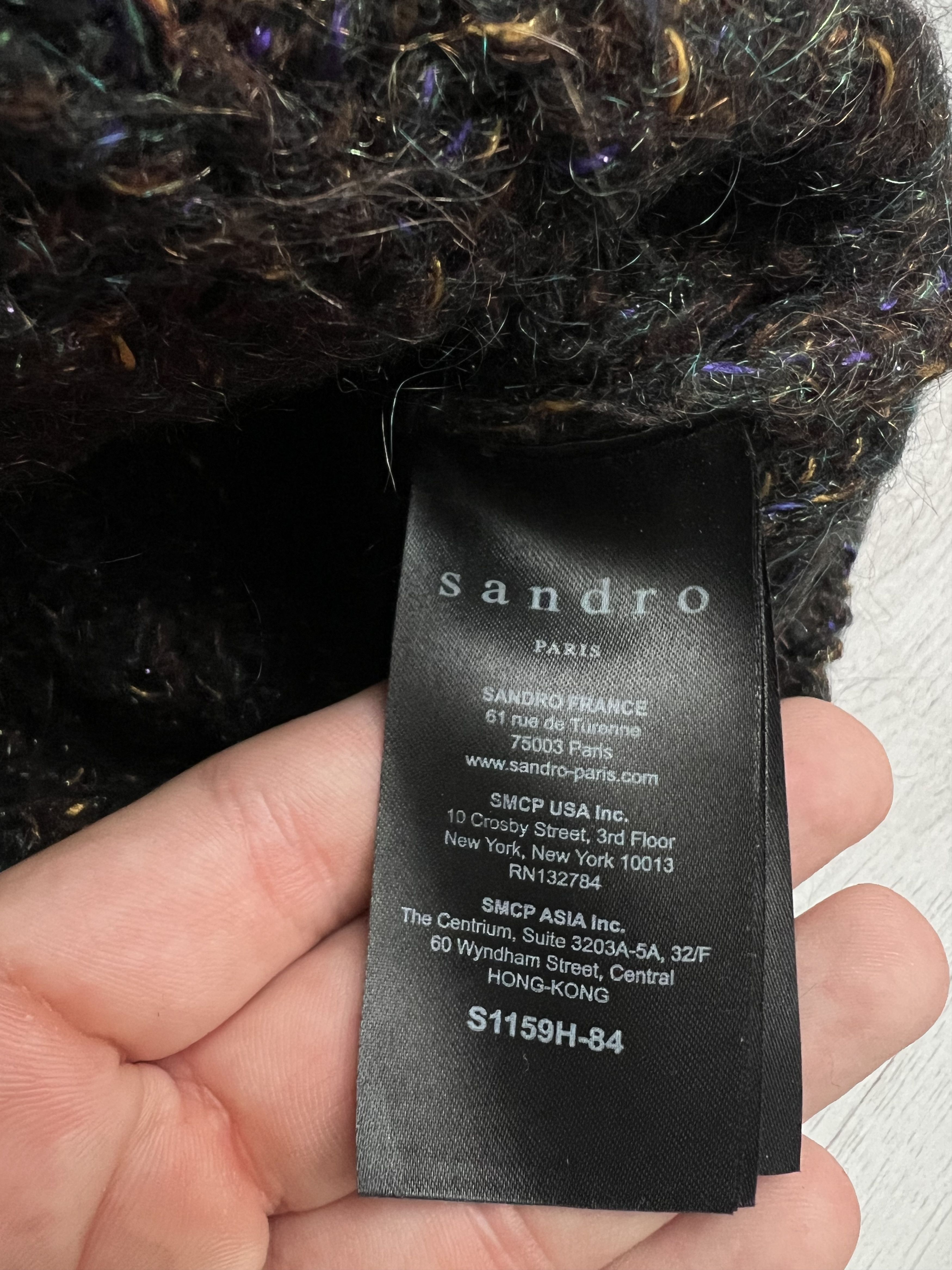 Sandro Women’s Sandro Paris Knit Quarter Zip Pullover Sweater Size S / US 4 / IT 40 - 5 Thumbnail